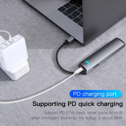 USB HUB 3.0 USB C HUB for MacBook Air USB Type C HUB RJ45 HDMI - Image 4