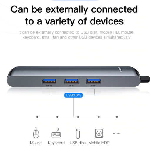 USB HUB 3.0 USB C HUB for MacBook Air USB Type C HUB RJ45 HDMI - Image 5