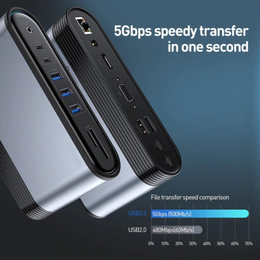 USB C HUB Type C to Multi HDMI RJ45 VGA USB 3.0 - Image 5