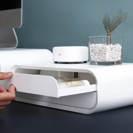 ABS Ergonomic Laptop Stand Desk Organizer Drawer Monitor Bracket - Image 3