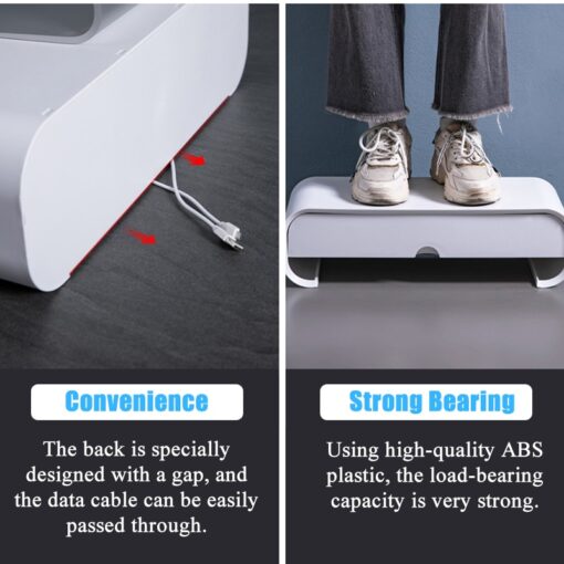 ABS Ergonomic Laptop Stand Desk Organizer Drawer Monitor Bracket - Image 6