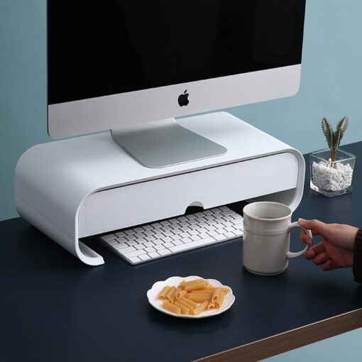 ABS Ergonomic Laptop Stand Desk Organizer Drawer Monitor Bracket