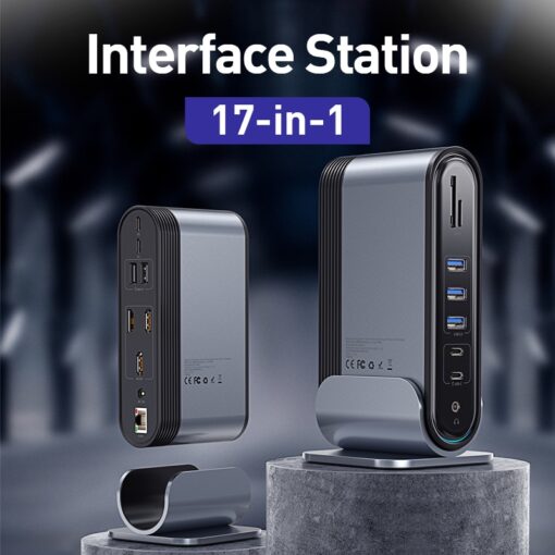 USB C HUB Type C to Multi HDMI RJ45 VGA USB 3.0 - Image 3