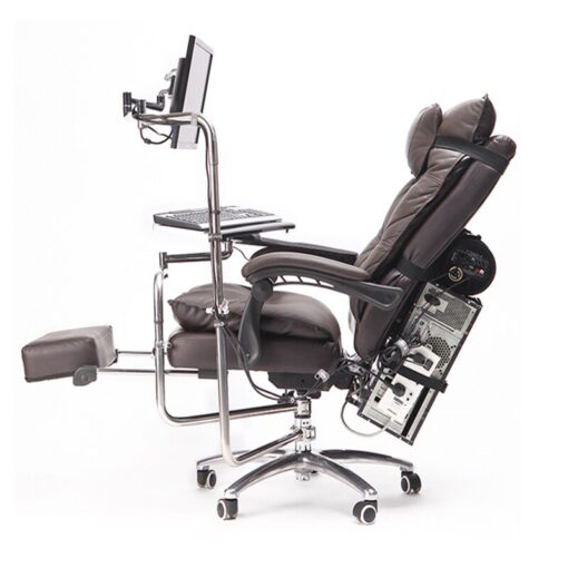 OK930 Full Motion Reclining Chair + Monitor Keyboard Holder +Chair Arm Clamp Elbow Wrist Support Mouse Pad for Game Office - Image 4