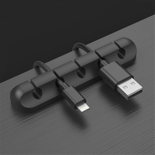 Silicone USB Cable Organizer Earphone Clip Charger Wire Data Line - Image 6