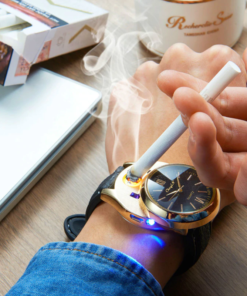 Rechargeable USB Lighter Watch